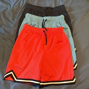 Kids Athletic Shorts Set - Red, Blue, Navy